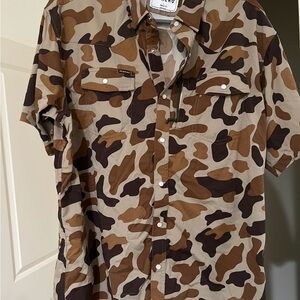 Men's Camouflage Button Down Shirt